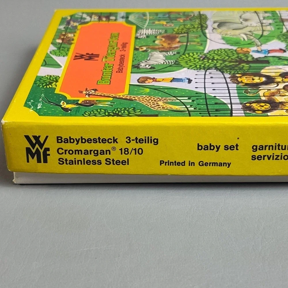 Vtg WMF German Kid's 3pc Stainless Steel Flatware Set‎ 